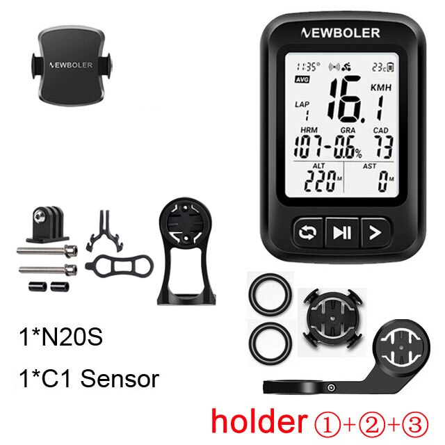 Bike Accessories GPS Bicycle Computer Cycling Speedometer ANT+ Ciclismo Cadence Sensor for Garmin Zwift XOSS G plus Magene C406: 08