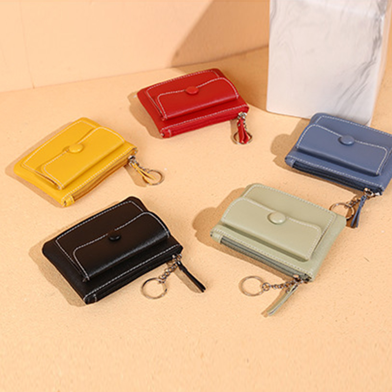 Moda couro do plutônio da moeda bolsa feminina mini kawaii cartão carteira titular chave saco de armazenamento meninas 2021 nova clara pequena bolsa mão bolsas