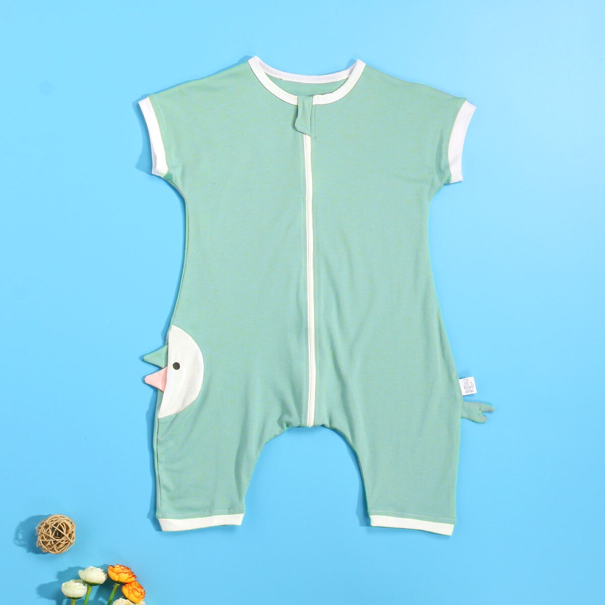 Zomer Baby Cartoon Katoenen Pyjama Slaapzak Voor Baby Jongen Meisje Koele Gevoel Dunne Wearable Deken Met Benen