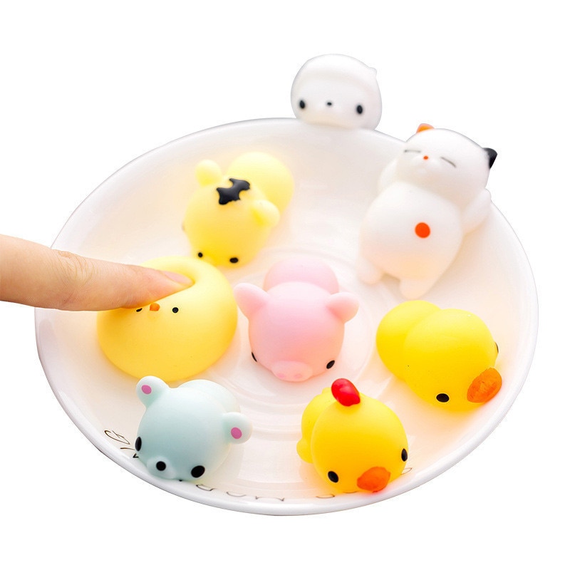 Mini Squishy Giocattolo Animale Sveglio Antistress Palla Spremere Mochi In Aumento Giocattoli Abreagire Morbido Appiccicoso Squishi Lo Stress Relief Giocattoli Regalo Divertente