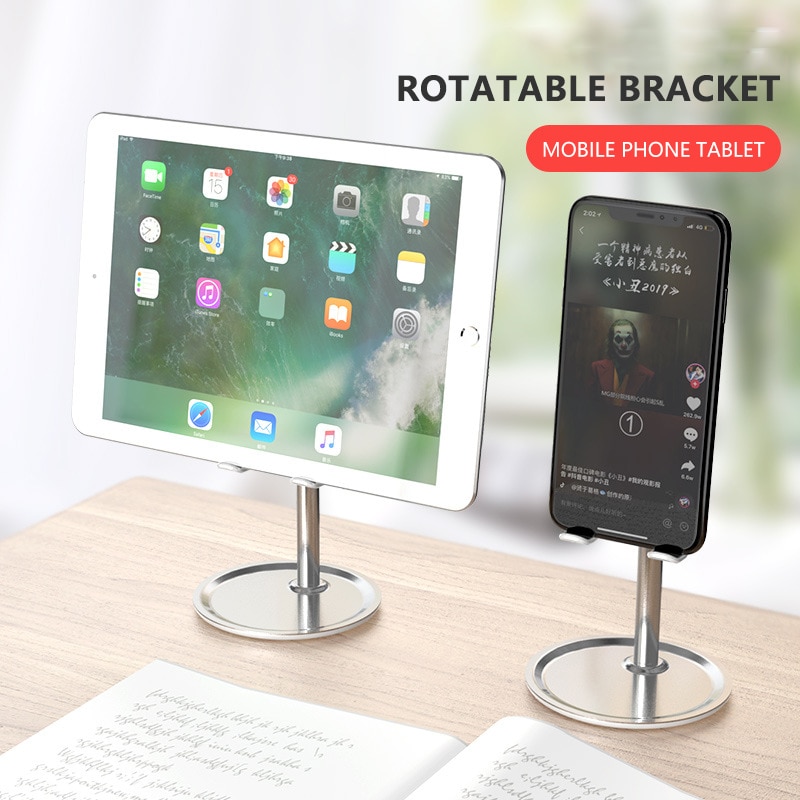 Multi-angle Adjustable Desk Mobile Phone Holder Universal Cellphone Holder Metal Desktop Tablet Holder For iPhone Desk Stand