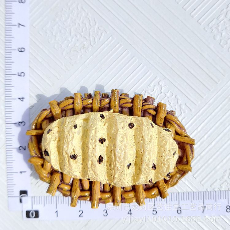 Fridge Magnets French Bread Basket Egg Milk Breakfast Tomato Seafood Imitation Food Series 3D Resin Refrigerator Stickers Decor: 5