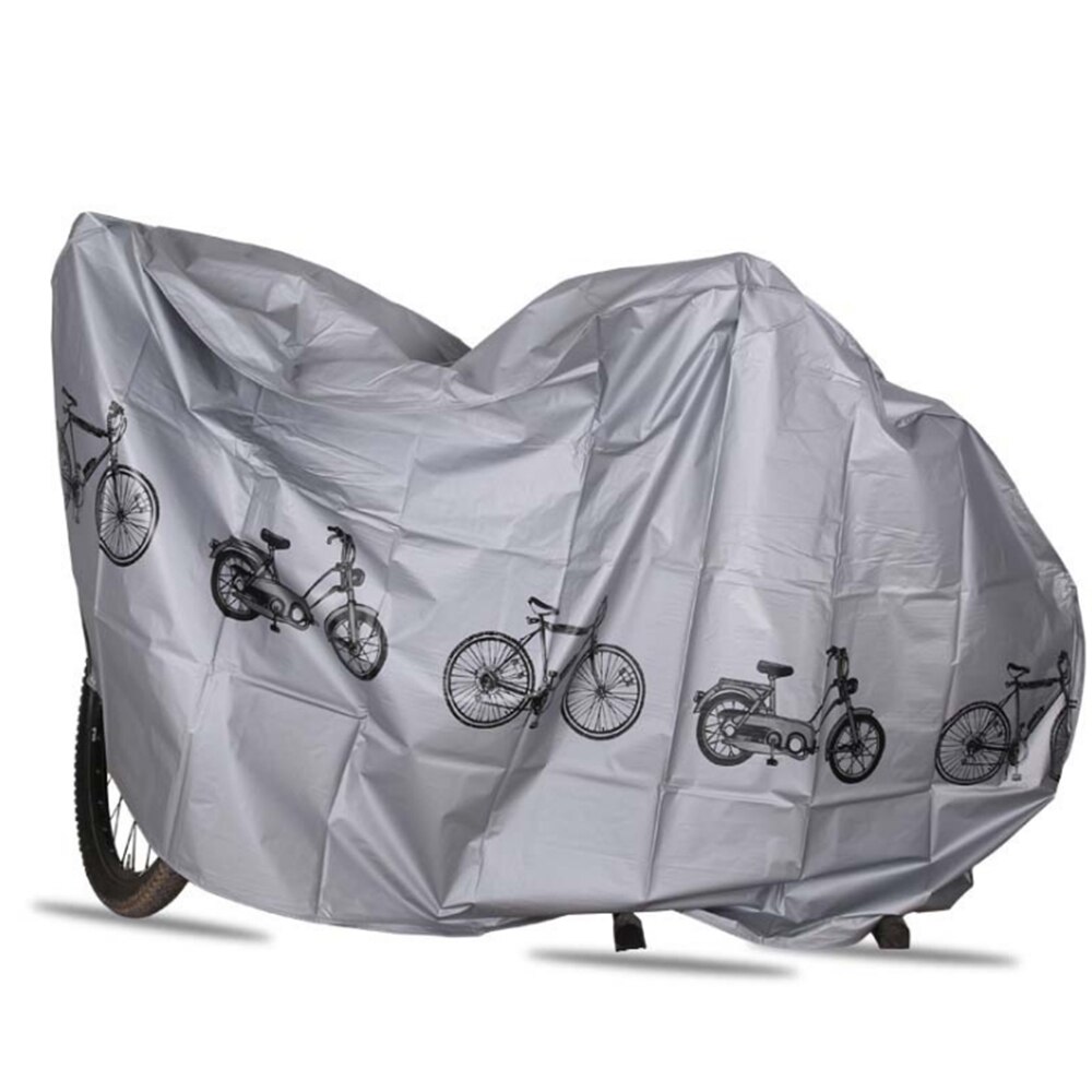 Udendørs uv beskytter cykelovertræk cykel regn- og støvtæt dækning solskin uv beskyttende vandtæt dæksel til cykler: Grå