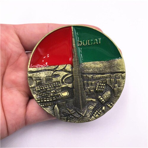 Dubai panoramic view metal refrigerator magnets Burj Al Arab Hotel alloy khalifa metal stickers travel souvenir: Khalifa2