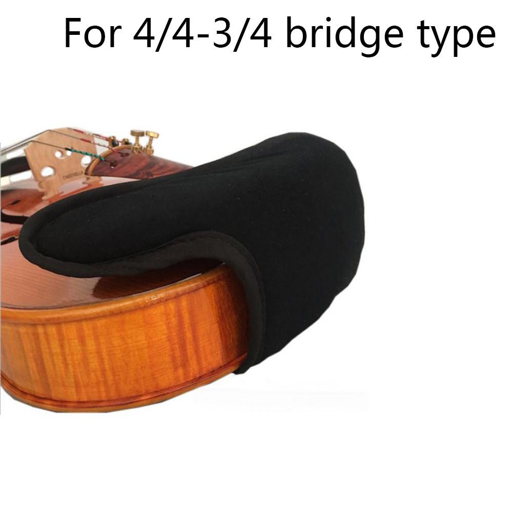 Violin hage skulderstøtte blød bomuldsstykke svampebeskytter til 1/4 1/8 1/2 3/4 4/4 brotype violinfiddeltilbehør: 4-4 3-4 brotype