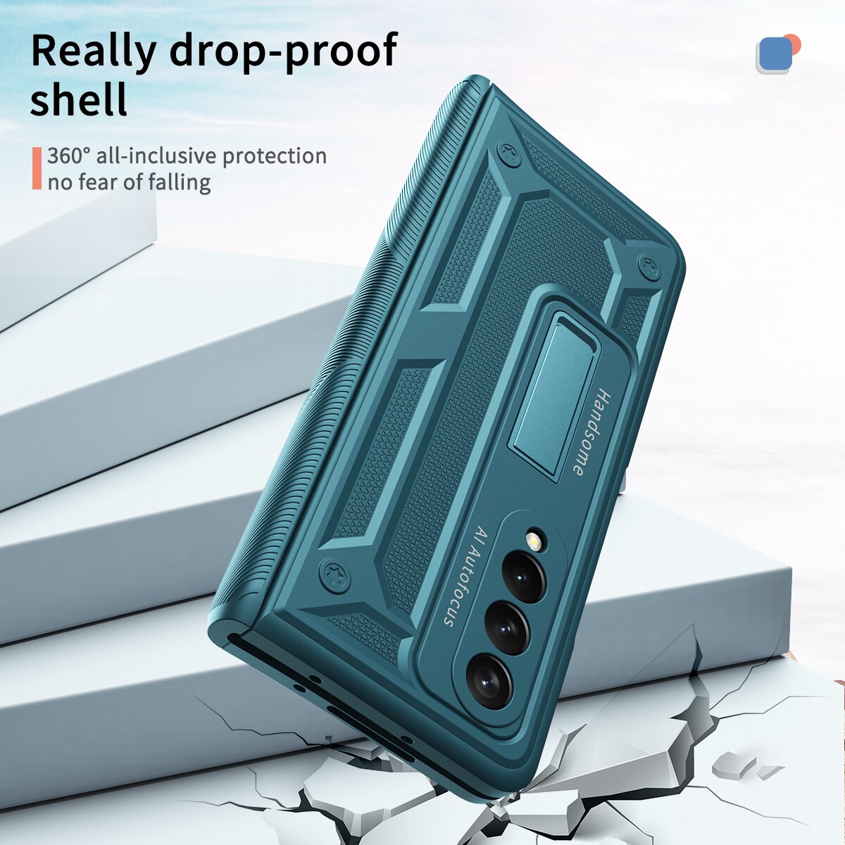 Charnière magnétique Pour Samsung Galaxy Z Plier 3 2 avec Écran Avant Verre Film Charnière Pleine Protection Z Plier 3 5G Couverture Arrière