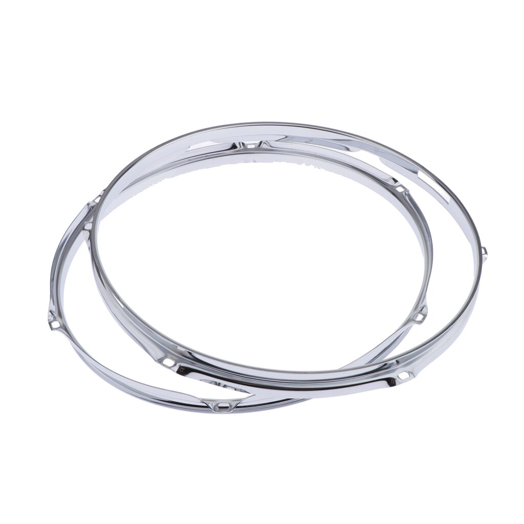Pair Die-cast 6-lug Snare Drum Hoop - Batter Side - Zinc Alloy - 14 inch 1.2mm