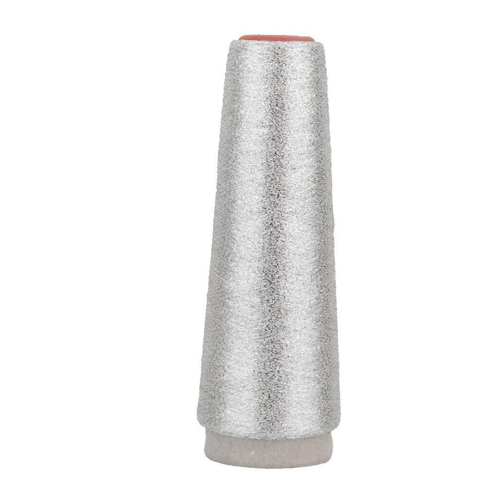 1 Roll Metallic Polyester Thread Machine Embroidery Thread 5000 Yards Spool 3500M DIY Appreal Sewing Threads: Silver