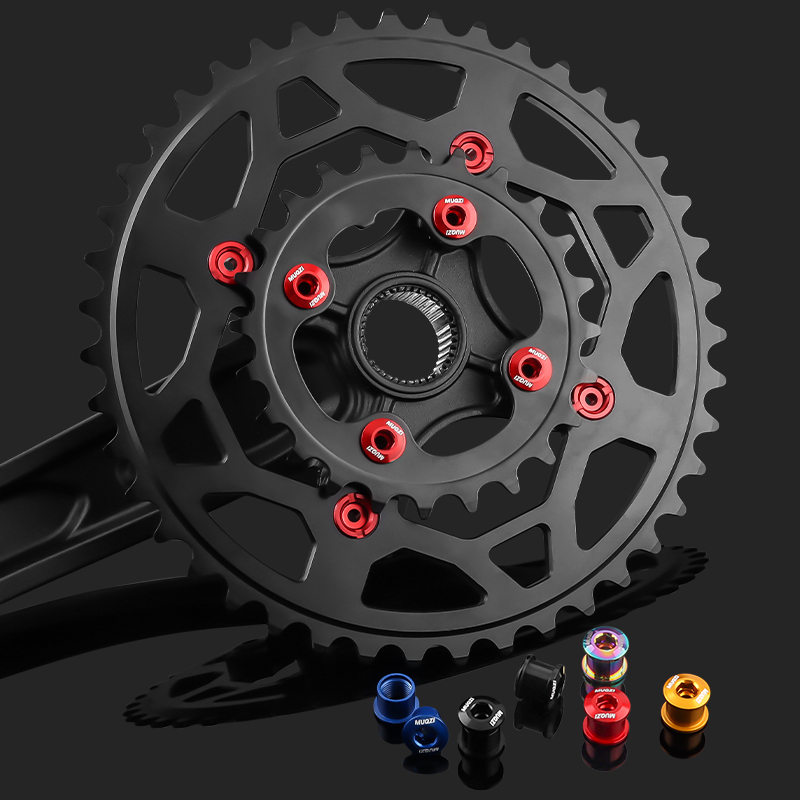 MUQZI 4/5PCS Kettingblad Bouten Enkele Dubbele Kettingblad Schroeven Mountain Road MTB Crank Bouten 6.5/8.5mm