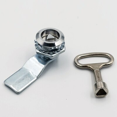 High door lock Useful Steady Cam Lock padlock for Security Door Cabinet Mailbox Drawer Cupboard camlock 16mm + 2 Keys: 104A Triangle lock