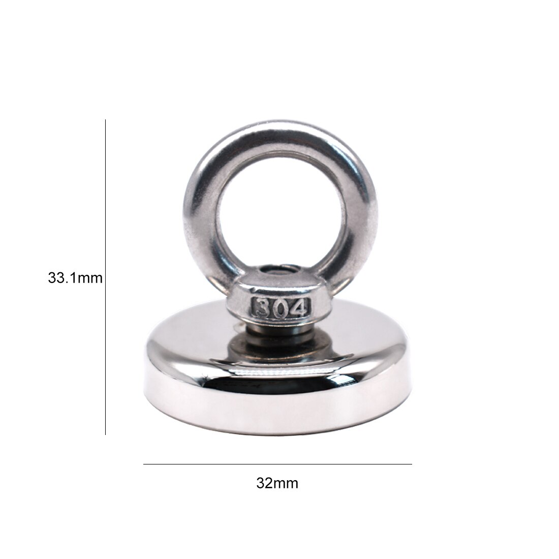 Super Strong Magnet Salvage Magnets Pot Magnets Permanent Deep Sea Salvage Fishing Hook Strong Salvage Magnet Fishing Magnets: Diameter 32MM