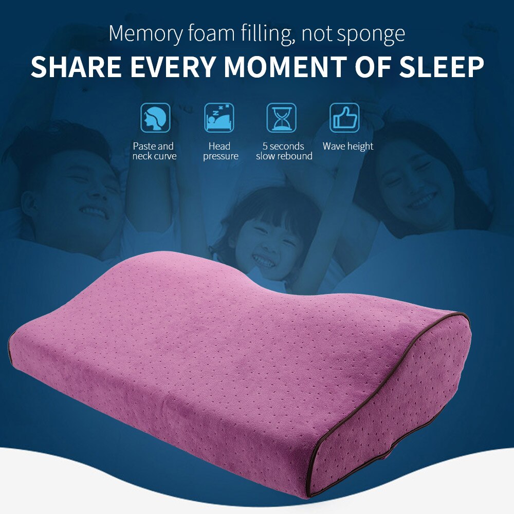 Memory Foam Bedding Pillowcase Pillow Cover For Neck Memory Foam Pillowcase Comfortable Adult Practical Sleeping Relax Pillowcas