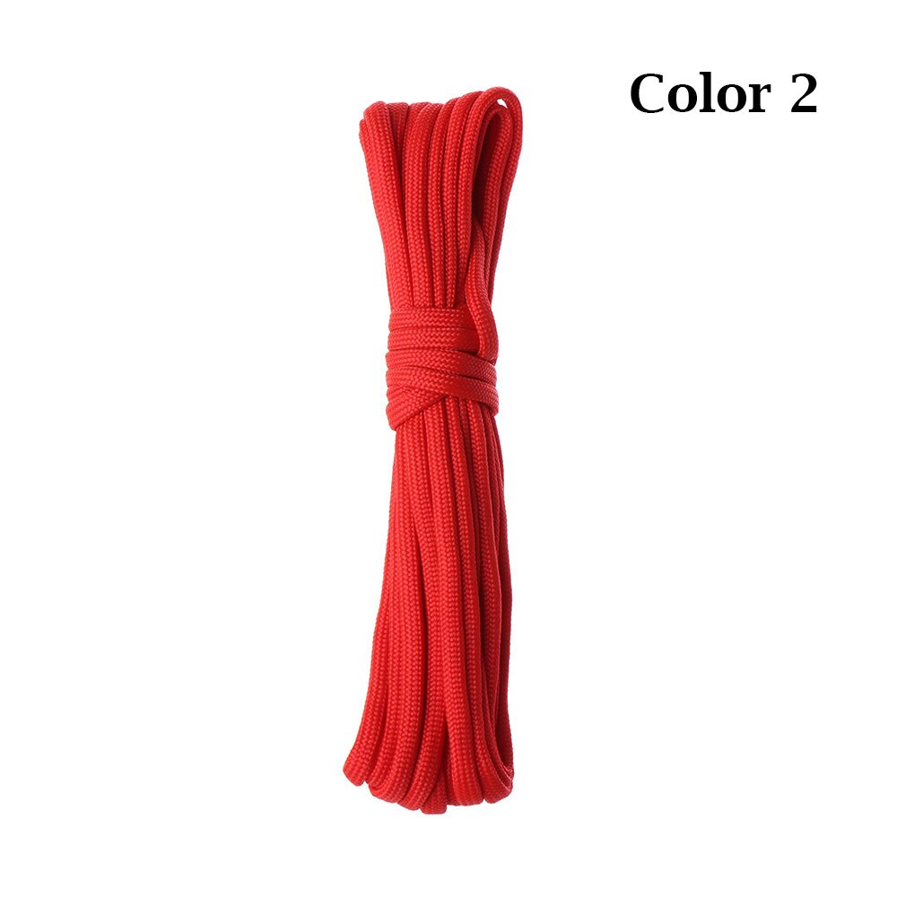 1 pc 5 meter fallskärmssnöre tältrep 7-- trådigt nylon överlevnadssats vandring camping paracord lina utomhusverktyg: Färg 2