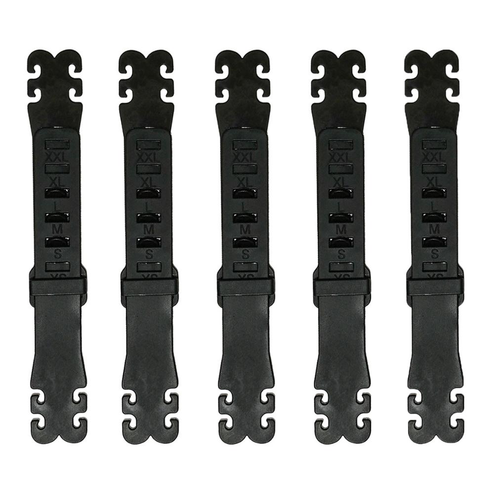 5Pc Masker Met Anti-Slag Haak Oor Bescherming Verstelbare Gesp Te Dragen Een Masker Artefact Te Voorkomen Pijn en Decompressie Van Oor: Black