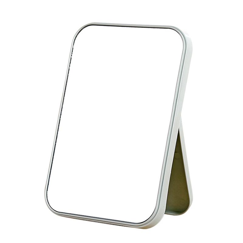 Miroir de maquillage pliable, Compact et pliable, de bureau, facile à utiliser, pour la salle de bain, accessoire de maquillage