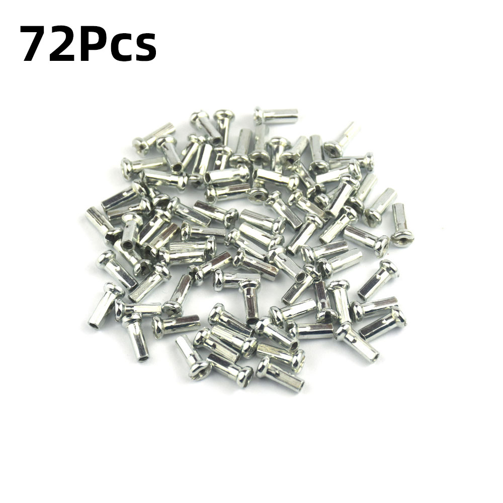 Tapa para radios de bicicleta de 14G, 36/72 Uds., tapa para pezones de rueda de ciclismo para radios de 2mm y 14mm, tetina para radios de rueda colorida: Amarillo claro