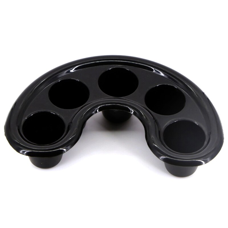 Artificial Nail Removal Nail Art Hand Soaker Wash Bowl Cuticle Removal Tray Acetone Resistant Handheld Polish Remover: BK