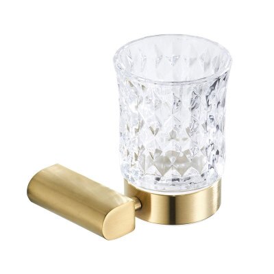 Cup & tumbler moderne holdere sus 304 rustfrit stål tandbørsteholder guld badeværelse tilbehør væg kopholder  dg8202k: Default Title