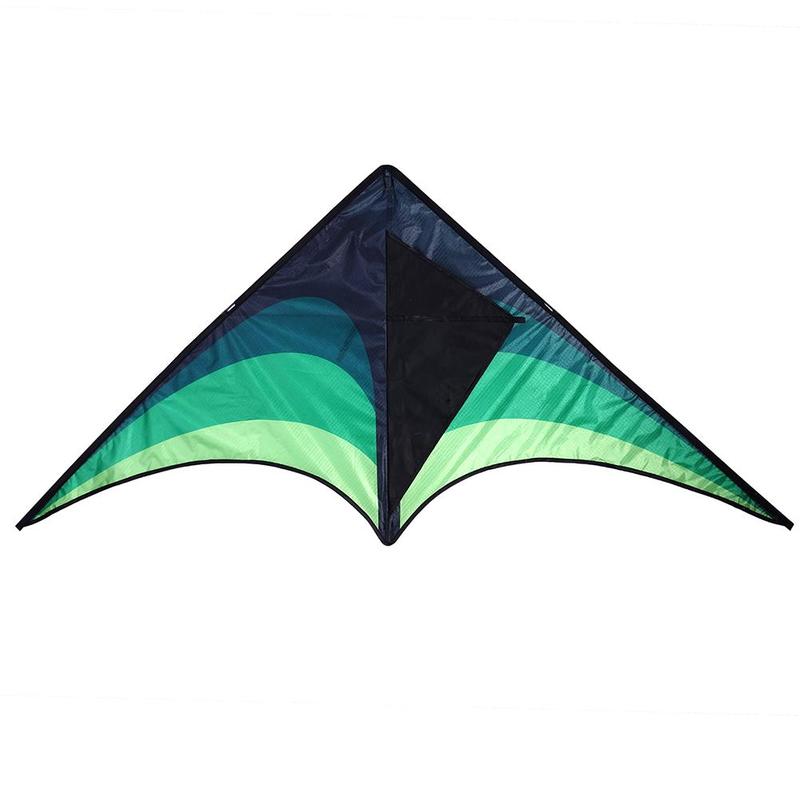 Kindervlieger buitenspeelgoed nylon vlieger prairie ripstop vlieger speelgoed voor kinderen groene persoonlijkheid nylon vlieger deur  l0 n 5