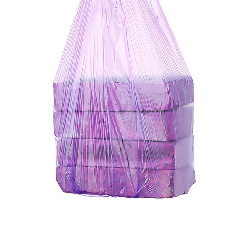 Sac poubelle cuisine pratique | 30 pièces/rouleau, couleur unique, épaissi, point de cassure, sac de déchets de nettoyage One-off, sac poubelle en plastique de 45x55cm