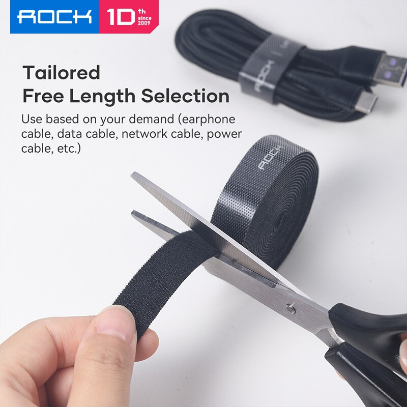 Felsen 3M USB Kabelbinder Nylon Kabel Organizer Multifunktions Nylon Riemen Verschluss Mehrweg Magische Band Band Kabel Verwaltung Wickler