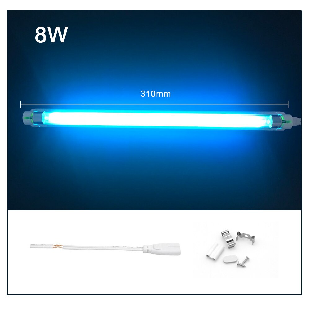 6w 8w 220v ultravioletti germisidivalo  t5 lamppua uvc-kvartsi ultraviolettilamppu desinfiointi uv-valo sterilointilaite bakterisidilamppu: 8w ei pistoketta