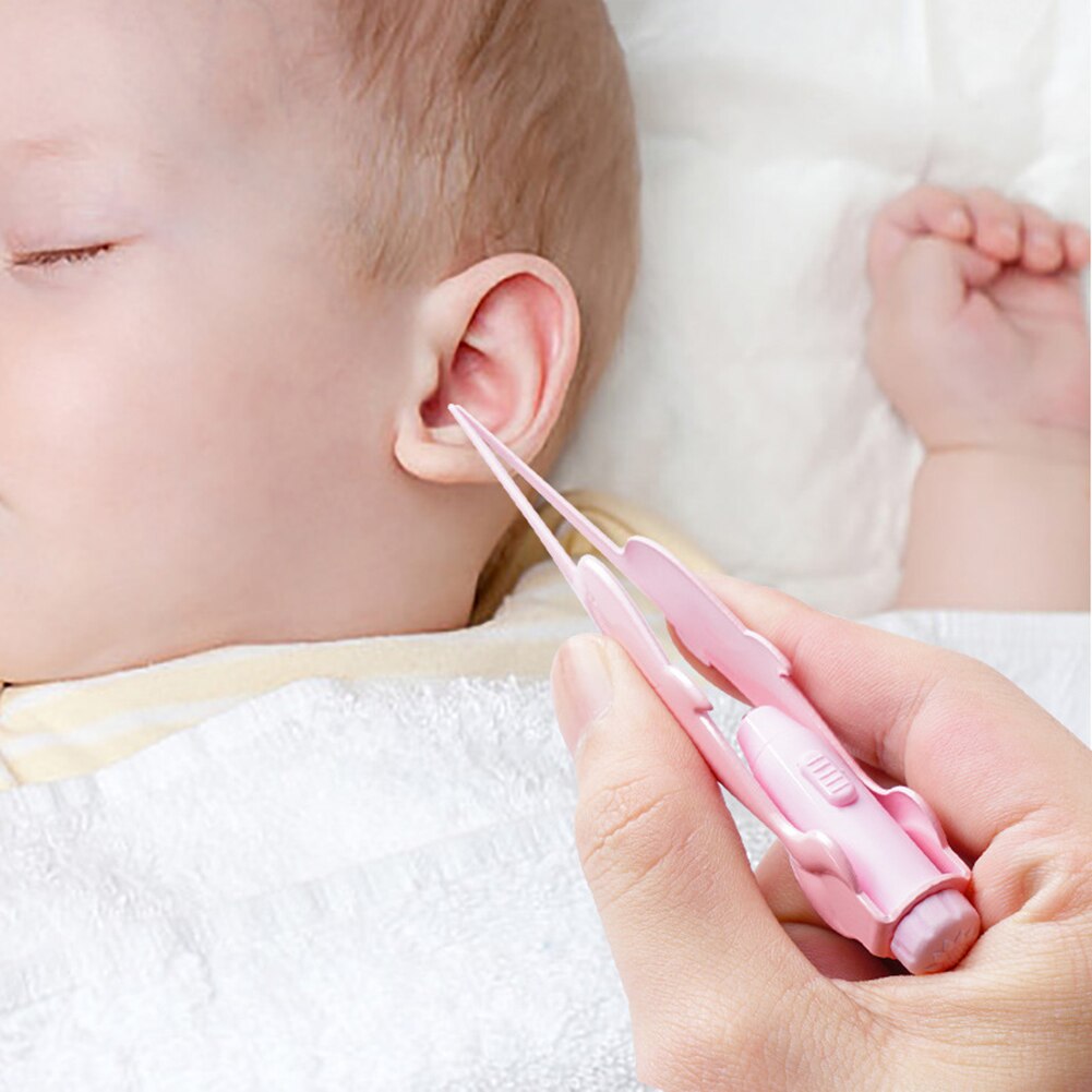 Ear Wax Cleaner Remover Booger Clip Veiligheid Gereedschappen 3 Stks/set Earpick Lepel Cleaner Lichtgevende Multifunctionele Voor Kinderen Pasgeboren Baby