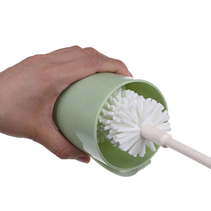 Escova e esponja de vidro para limpeza de copos, ferramenta de cozinha com cabo longo de 39.5cm