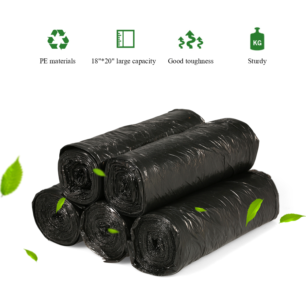 5 rullar 100 st plastsoppåsar soppåsar miljövänliga soppåsar för kök badrum hem hotell 18 " *20 "