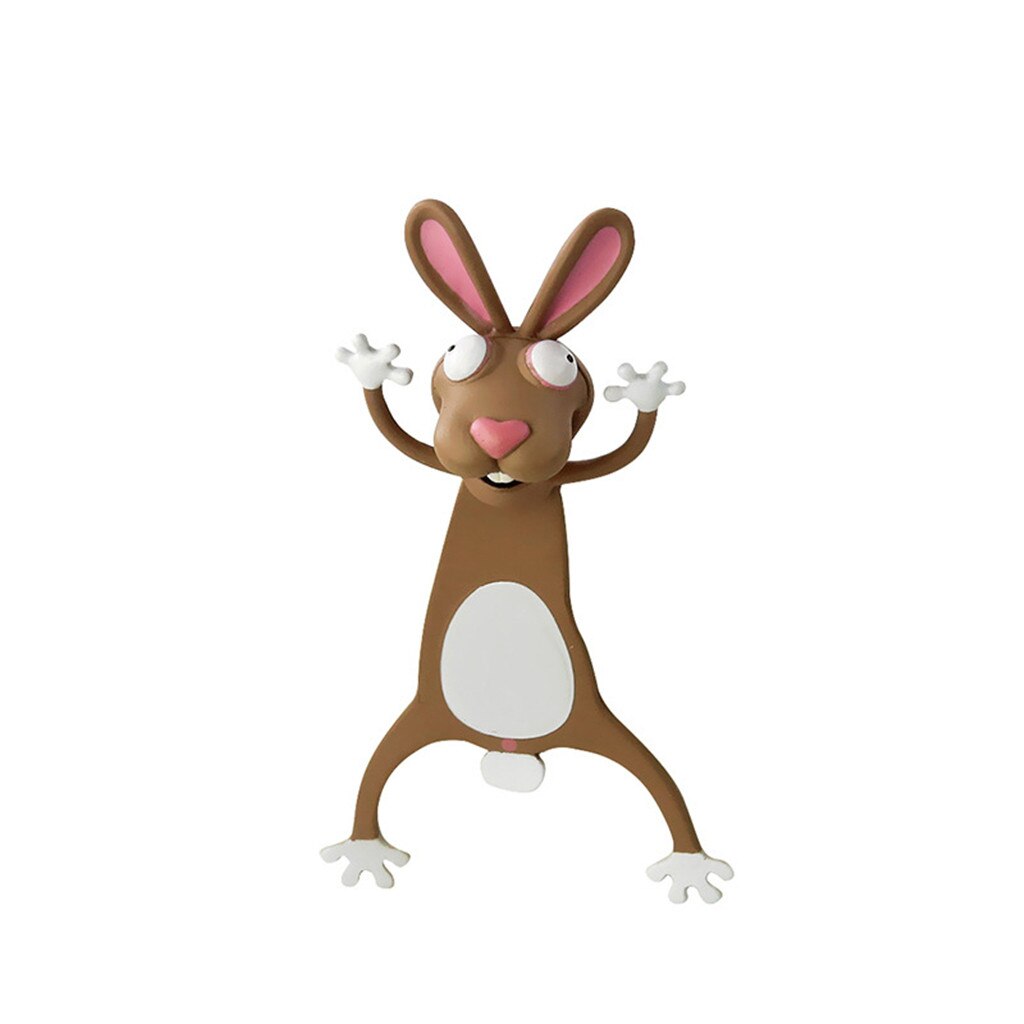 Cute Cartoon Bookmarks 3d Stereo Kawaii Cartoon Lovely Animal Bookmark Wacky Bookmark Student Gadgets#p30: F