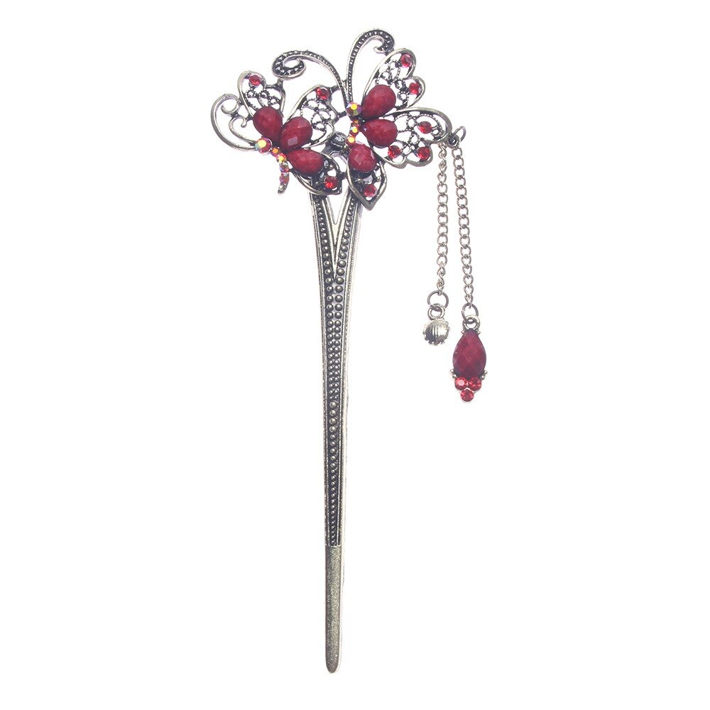 Horquillas Retro Vintage para de boda para mujeres elegantes, Clip de pelo colorido para mujeres y niñas Accesorios para peinados: 2