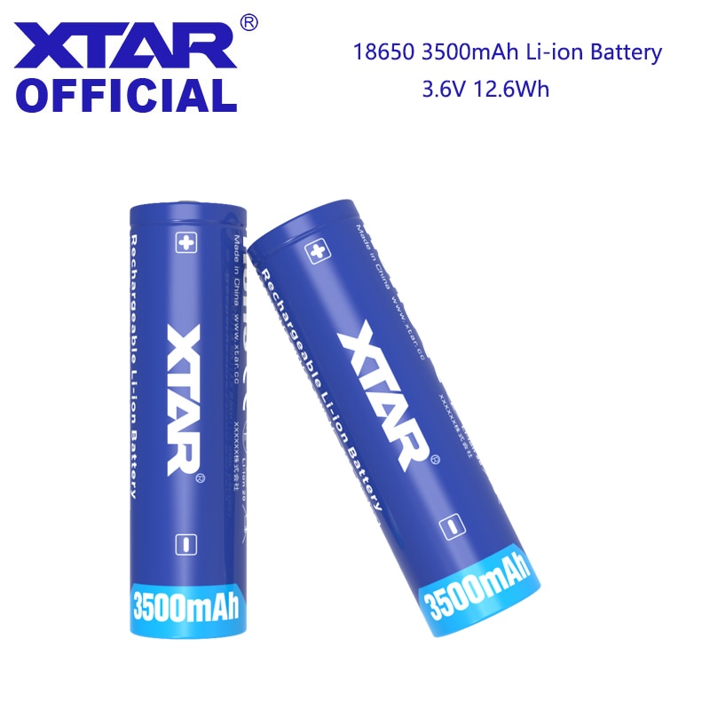 Akumulator litowy XTAR 18650 3,6 V 3500 mAh do akumulatorów latarki Oryginał