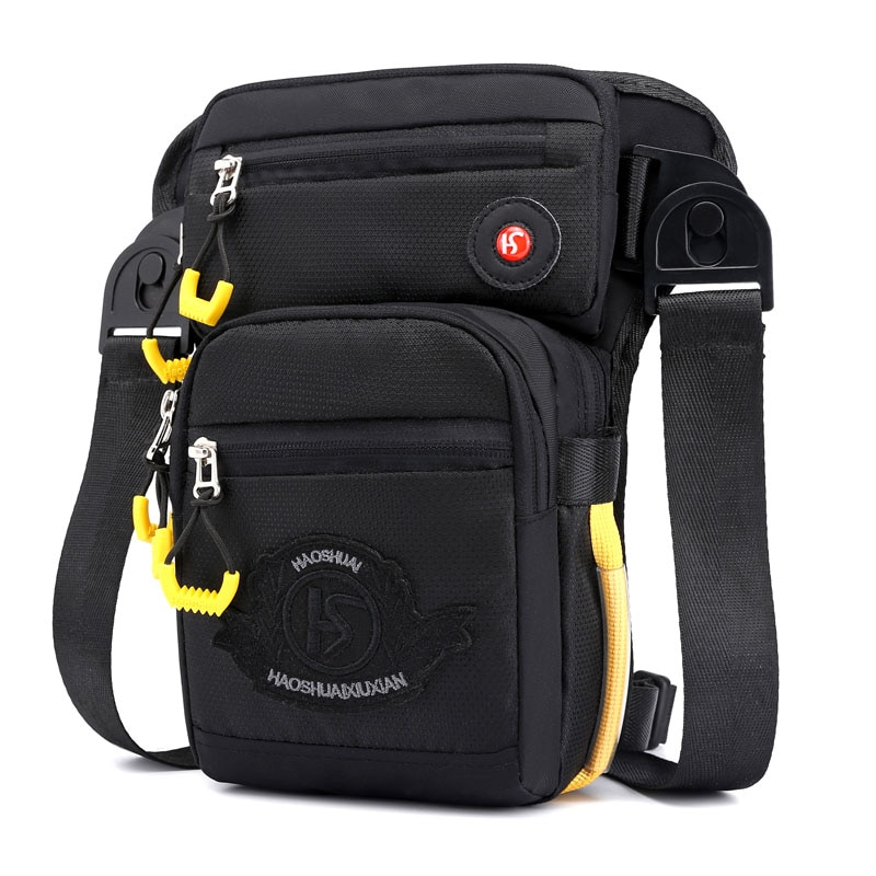 Heren nylon heuptas heuptas beentas rugzak riem heuptas dijbeen tas reis crossbody schoudertas