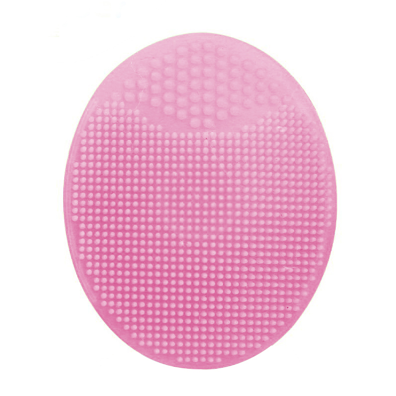 1Pc Siliconen Wassen Gezicht Pad Gezicht Scrub Pad Scrubben Mee-eter Facial Reinigingsborstel Gezicht Diepe Reiniging Baby Vrouwen Gezicht brushs: Pink