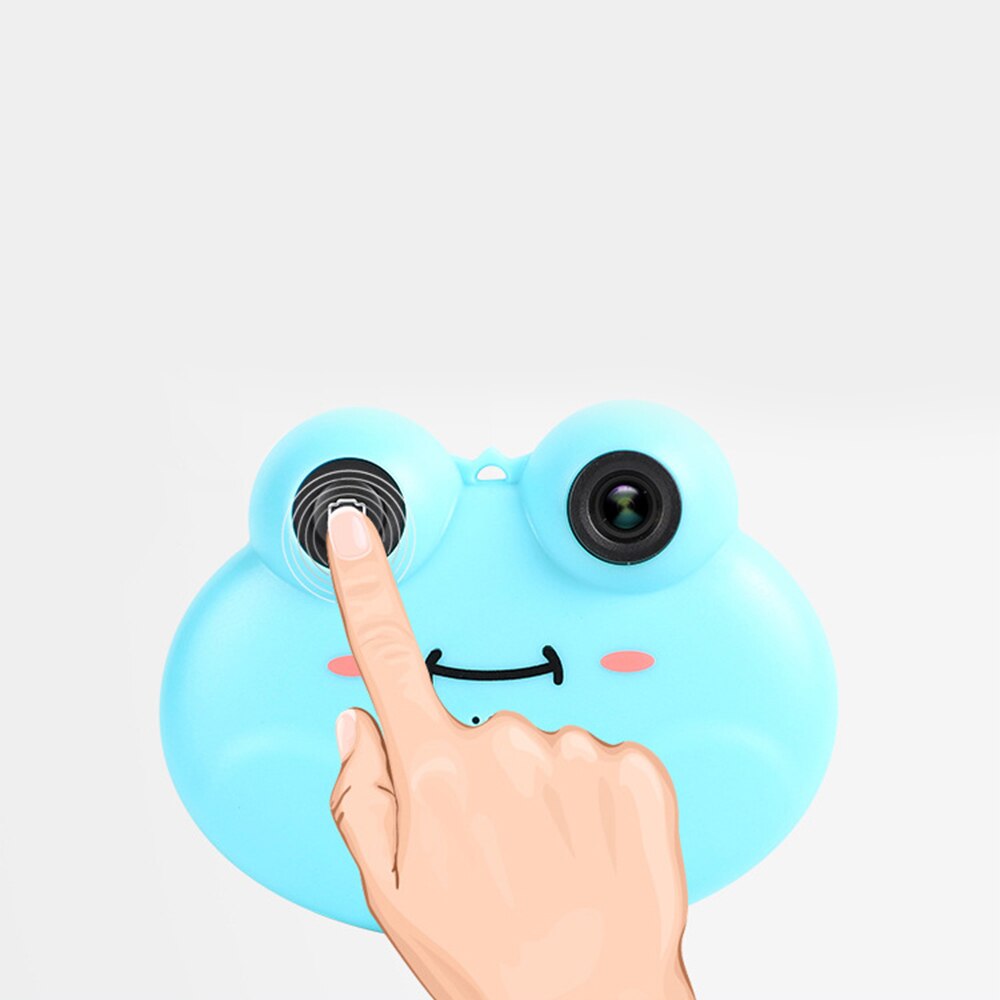 Rechargeable Cartoon Frog Digital Camera Children Digital Video Camera For Children 8.6*2.65*6.75CM