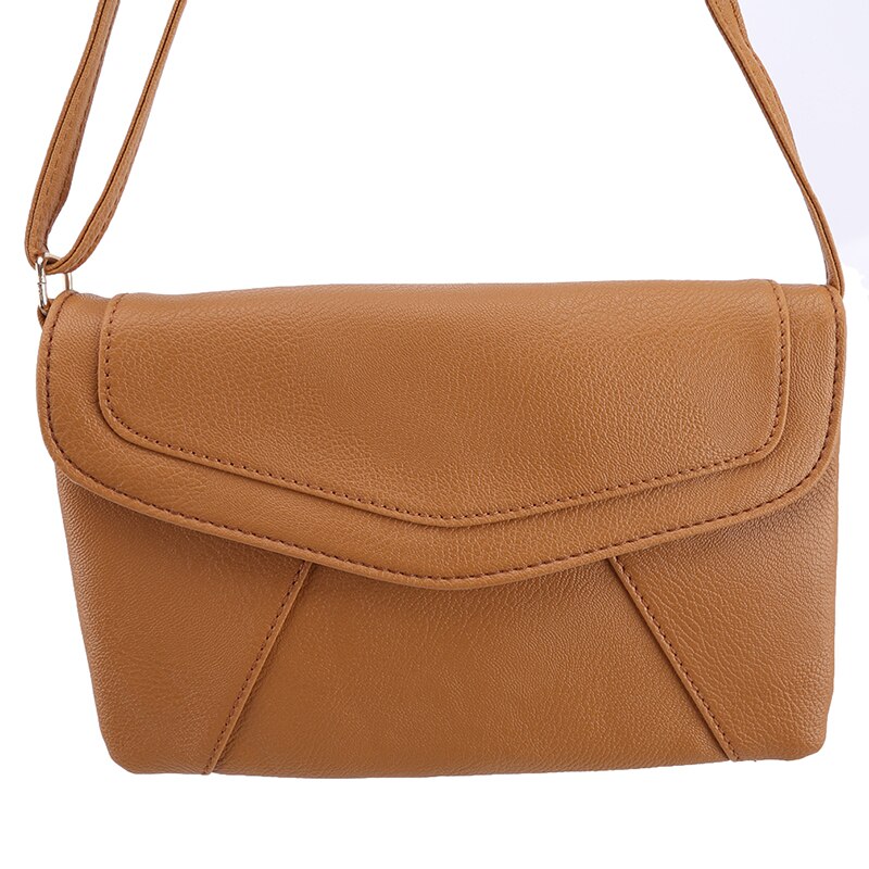 Bolso cruzado de para mujer, bolso de hombro lavado suave negro, bolso de mensajero de retales, Bolso pequeño con solapa para niñas: 6