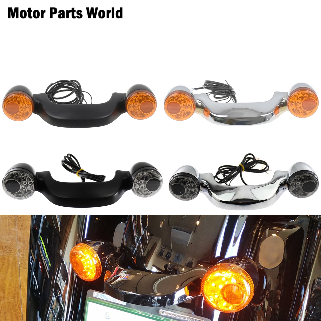 Clignotant arrière de moto, barre de feux de stop, pour Harley Touring Street Glide Road Glide Road King FLTRX FLHX –