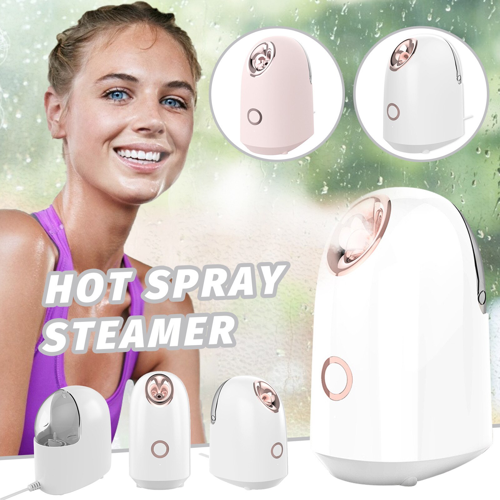 40# Mini Nano Face Steamer Usb Nebulizer Face Moisturizer Humidifier Hydrating Skin Care Women Facial Sprayer Beauty Care