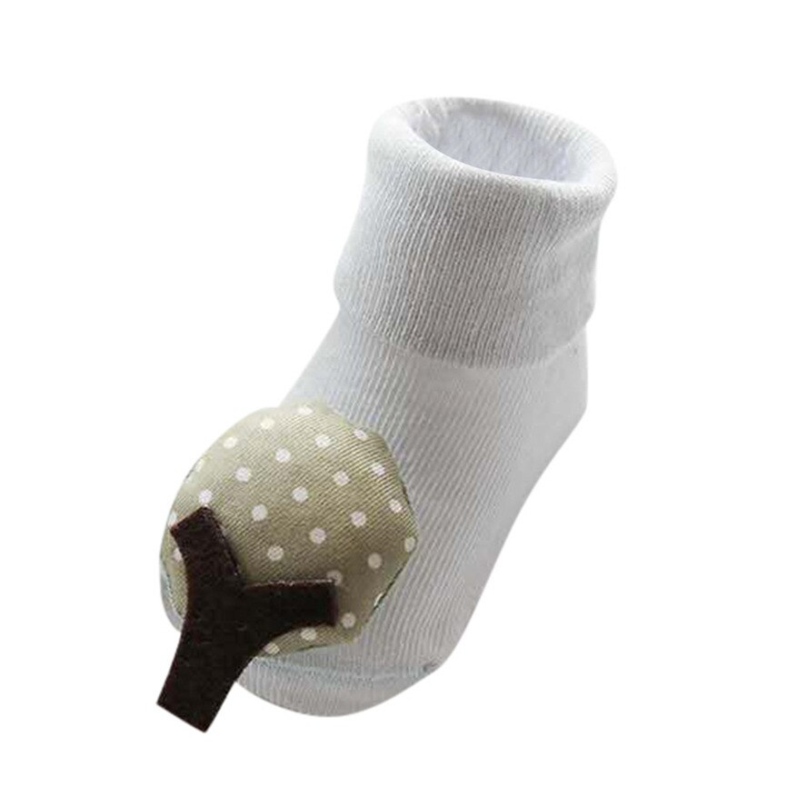 Socks Baby Winter Infant Toddler Baby Boys Girls Socks Cartoon Cute Animals Sock Anti-Slip Knitted Soft Keep Warm Socks: Gray / M