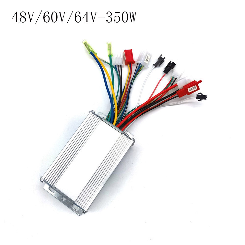 Controlador de Motor sin escobillas para bicicleta eléctrica, pieza de controlador eléctrico de CC, 36/48/60/64V, 350W/450W/500W/600W/800W/1000W/1200W: Oro
