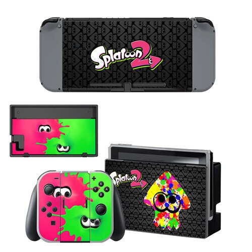 Game Splatoon 2 Skin Sticker vinyl for NintendoSwitch stickers skins for Nintend Switch NS Console and Joy-Con Controllers: YSNS0435