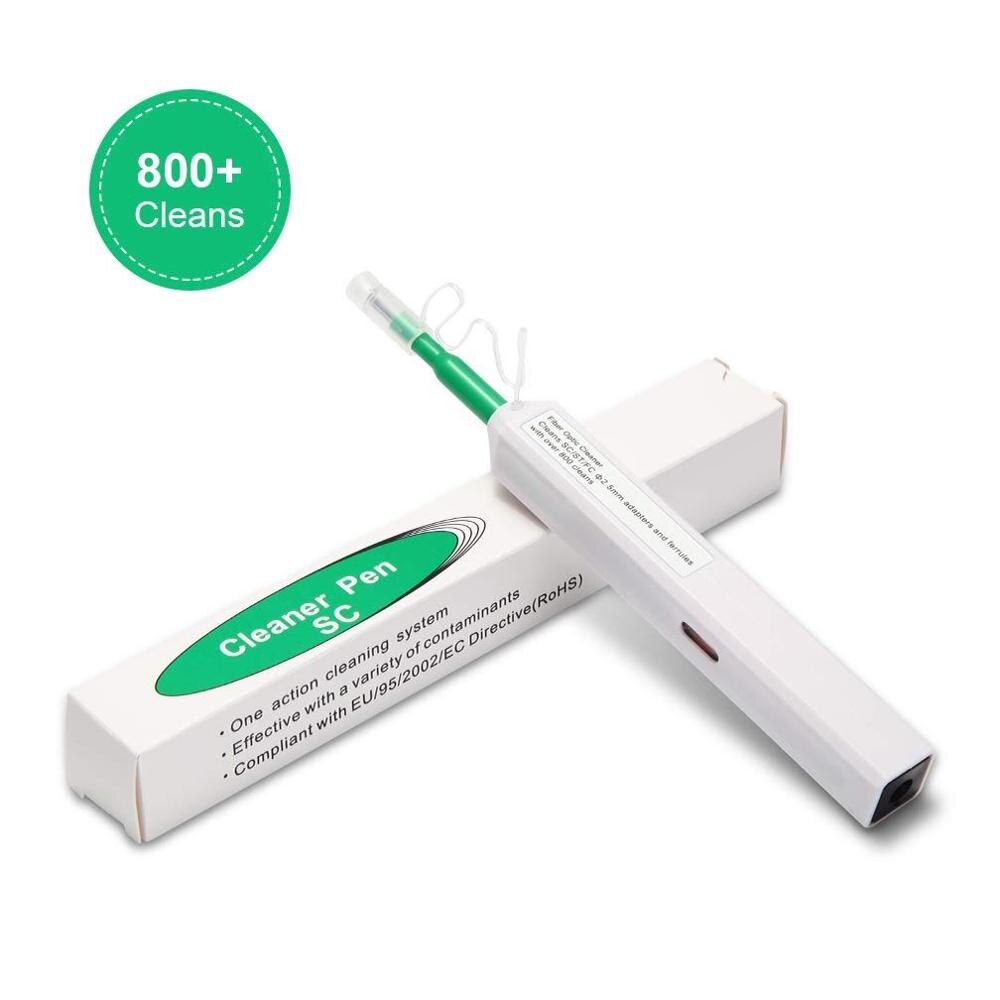 2 Stuks One-Click Cleaner Glasvezel Schoner Pen Reinigt 2.5Mm Sc Fc St En 1.25Mm Lc mu Connector Over 800 Keer
