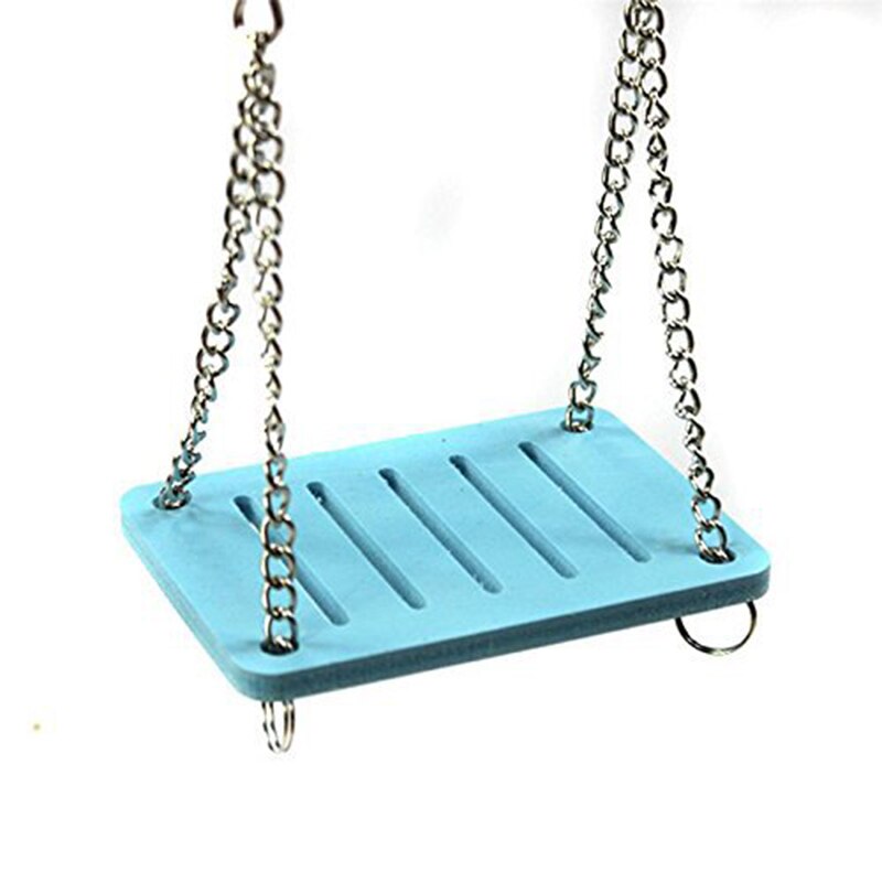 Kleine Huisdier Swing Houten Hamster Hangmat Hamster Speelgoed Leveringen: Blue