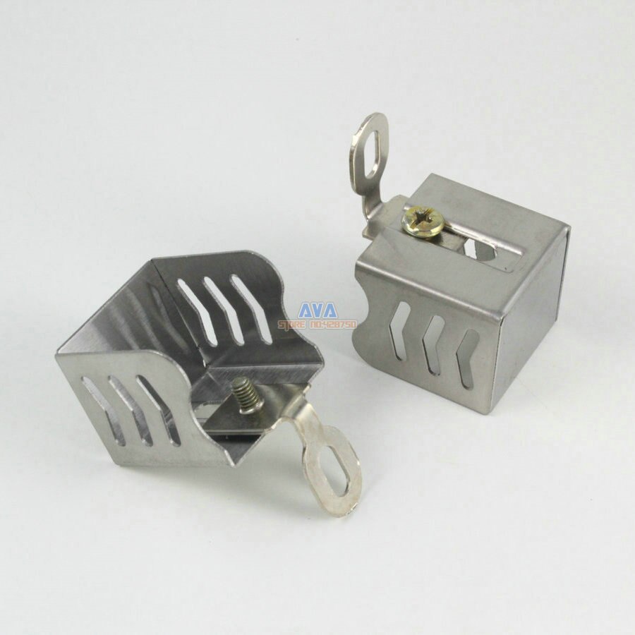 10 Pieces Stainess Steel Curtain Track End Caps Curtain Track End Stops 30x28x26mm