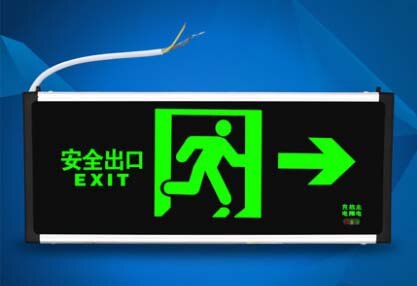 DENOLITE Maintained Wall Mounted Led Running Man Emergency Light Single Side Arrow Left/Right Led Exit Sign Lights: Arrow right