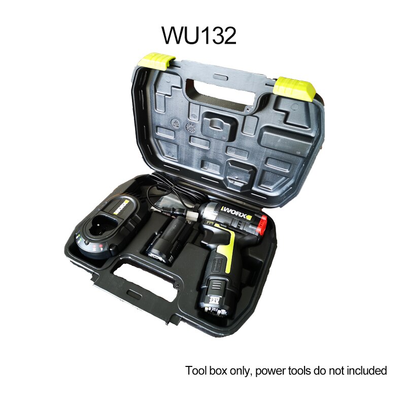 WORX Plastiec Box Tool Box Suit for 12V Series WU132 WU131 WU130 WE210 WE211 WE212 Injection Plastic Box High Strength Portable