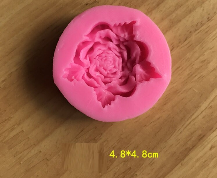 Silicone Beautiful Chrysanthemum Flowers chocolate Party cake decorating tools DIY Sunflower baking fondant mold: Circle the rose