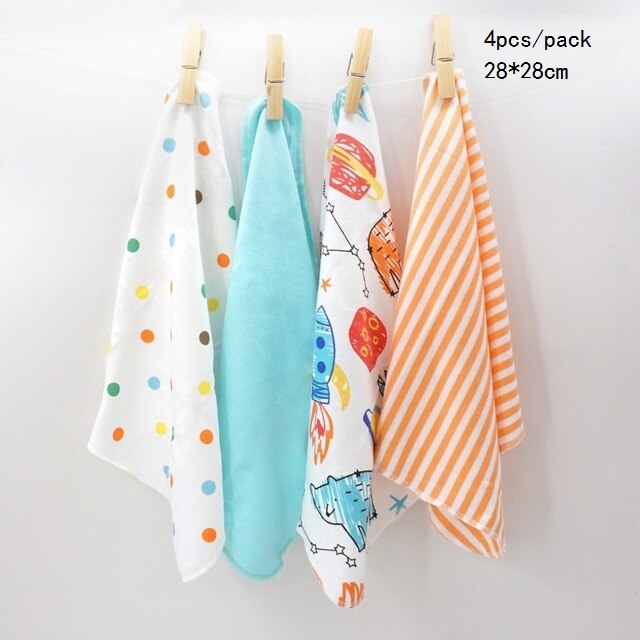 100% Cotton Newborn Baby Towels Saliva Towel Nursing Towel Baby Boys Girls Bebe Toalha Washcloth Handkerchief KF011: 03 universe