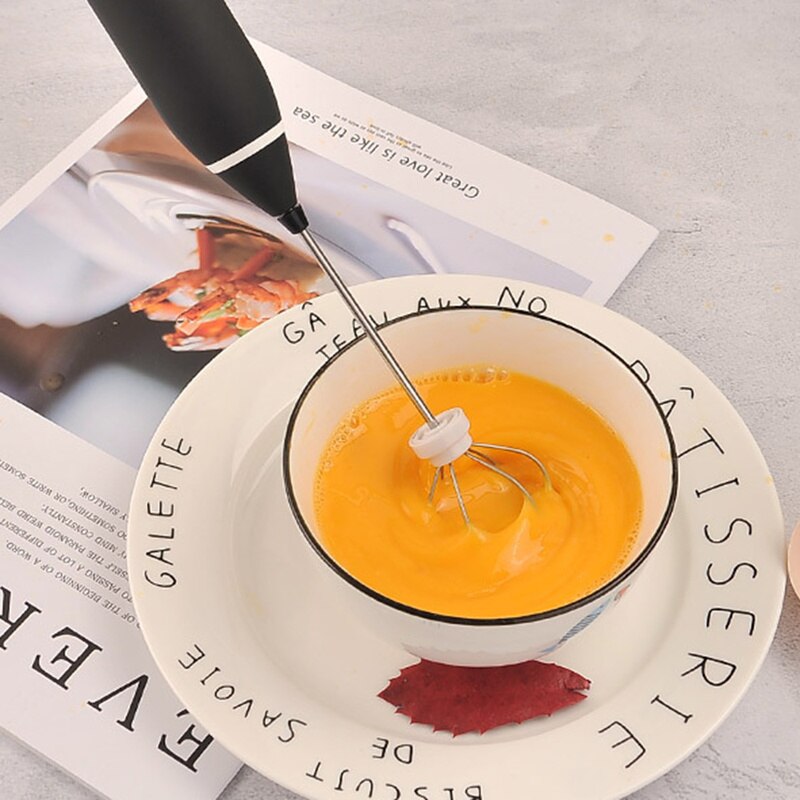 Powerful Double Spring Whisk Electric Kitchen Mixer Hand Milk Foamer for Coffee Latte Cappuccino Whisk Kitchen Appliances