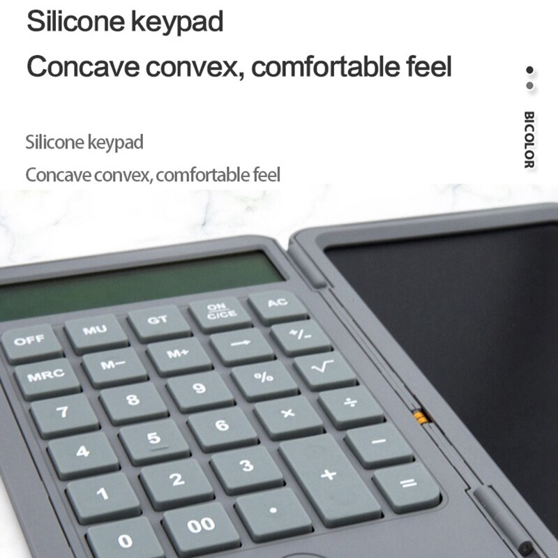 Calculator Writing Tablet - 6.5 Inch LCD Screen - Rechargeable - Portable Drawing Board